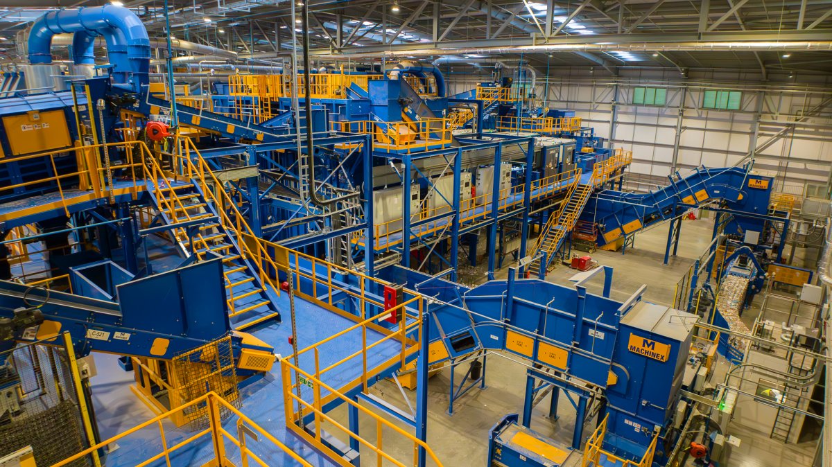 An overall view of the interior of the facility. Credit: Sherbourne Recycling